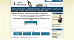Desktop Screenshot of levne-mikroskopy.cz