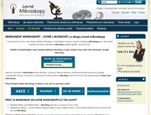 Tablet Screenshot of levne-mikroskopy.cz